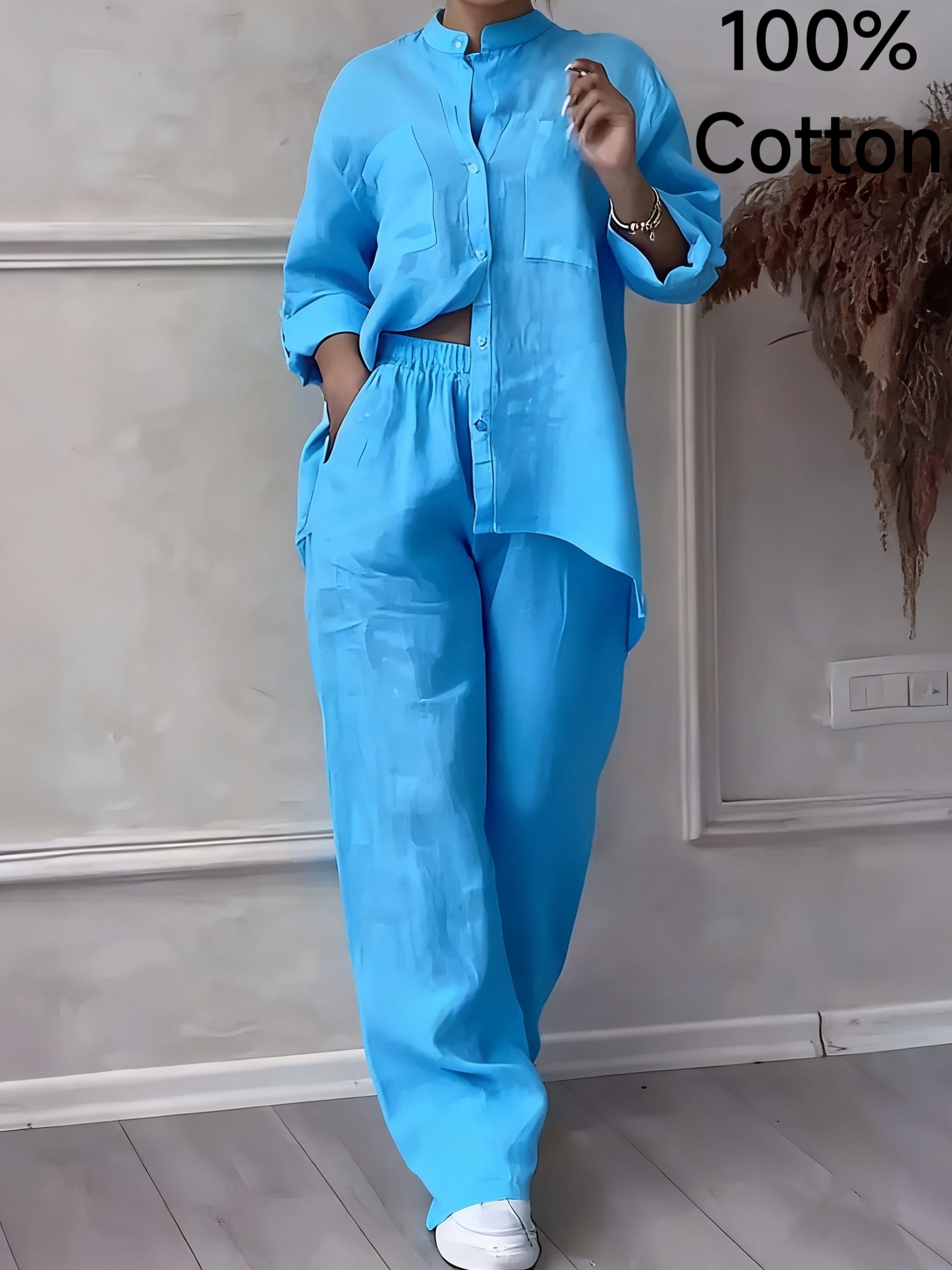 product-fancy-84a6f4d5-e20e-4740-9f65-d5ab856221f6 Elegantiškas kelnių komplektas - Image 1