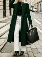 Elegantiškas moteriškas paltas - Image 2