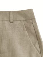 Elegantiškas moteriškas 3 dalių kostiumėlis – švarkas, liemenė ir prigludusios kelnės - Image 6