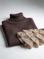 Retro stiliaus elegantiškas megztinis - Image 6