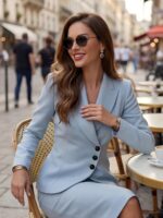 Elegantiškas kostiumėlis su sijonu
