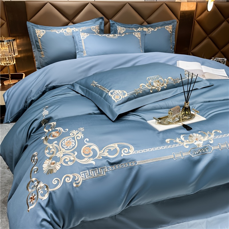 product-fancy-51ec4ab2-5de3-4a60-840f-1217db2c7e0f Prabangus 4 dalių patalynės komplektas iš 100 % medvilnės - Image 1