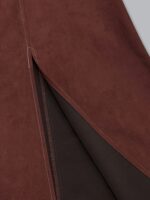Elegantiška burgundiškai raudona ilga suknelė - Image 8