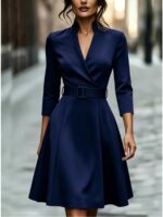 Elegantiška moteriška midi suknelė - Image 4