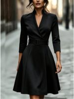 Elegantiška moteriška midi suknelė - Image 5