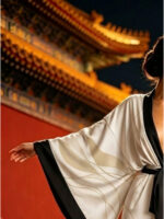 Satininis kimono chalatas - Image 2
