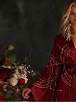 Bordo kimono chalatas - Image 2