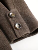 Moteriškas vilnos paltas su diržu – elegantiškas demisezoninis modelis - Image 9