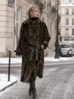 Elegantiškas moteriškas „Trench“ stiliaus paltas - Image 8