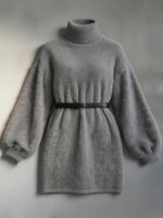 Elegantiška moteriška kašmyro mini suknelė - Image 5