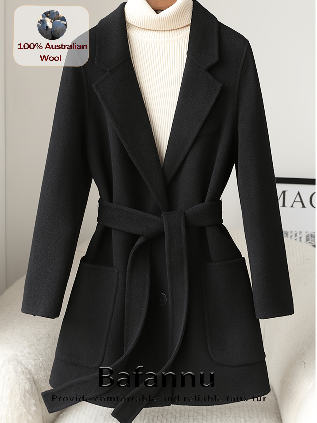 product-fancy-e4add804-9de1-4229-b8ad-e6b808a741d1 Moteriškas 100 % australiškos vilnos dvipusis paltas - Image 1
